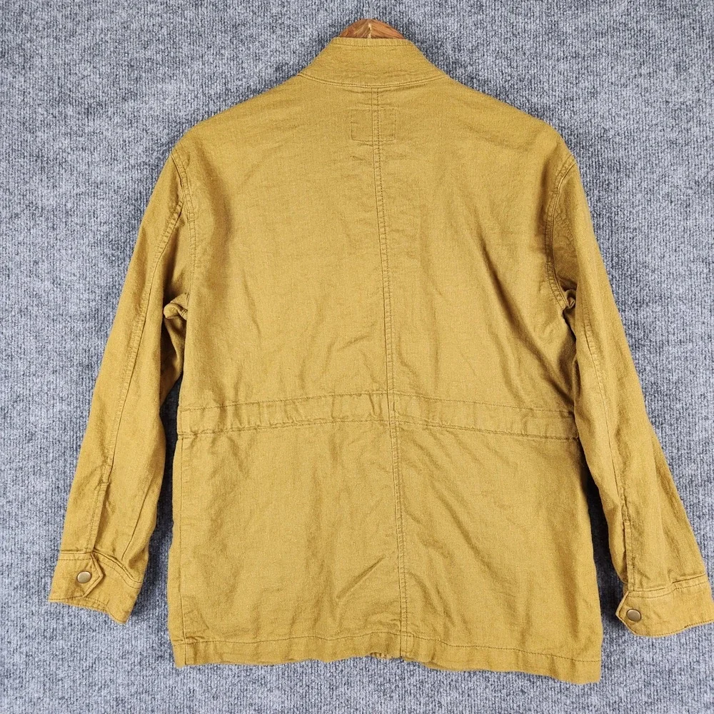 Old Navy Jacket Womens Mustard Brown Utility Field XS Full Zip Drawstring Waist - Picture 2 of 11